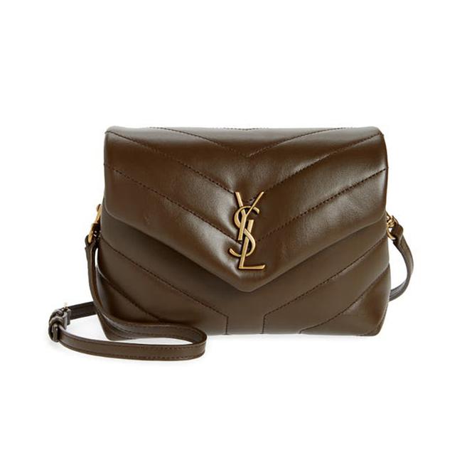 Saint Laurent Monogram Loulou Monogram Toy Soil Brown Leather Cross Body Bag - photo 1