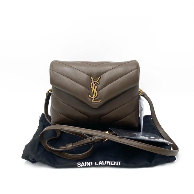 Saint Laurent Monogram Loulou Monogram Toy Soil Brown Leather Cross Body Bag - photo 12