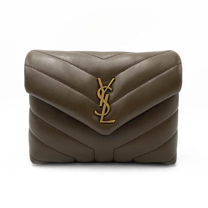 Saint Laurent Monogram Loulou Monogram Toy Soil Brown Leather Cross Body Bag - photo 4