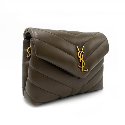 Saint Laurent Monogram Loulou Monogram Toy Soil Brown Leather Cross Body Bag - photo 6