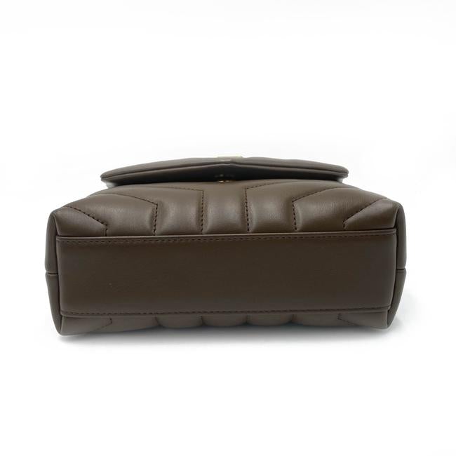 Saint Laurent Monogram Loulou Monogram Toy Soil Brown Leather Cross Body Bag - photo 7