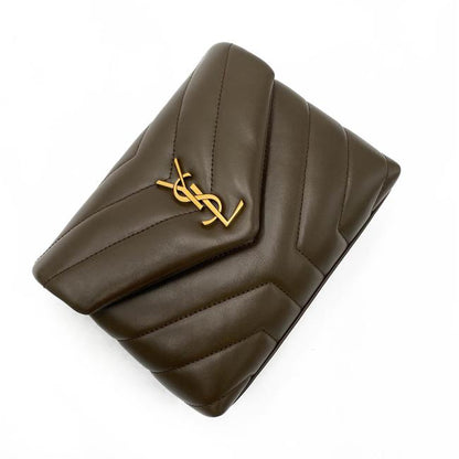 Saint Laurent Monogram Loulou Monogram Toy Soil Brown Leather Cross Body Bag - photo 8