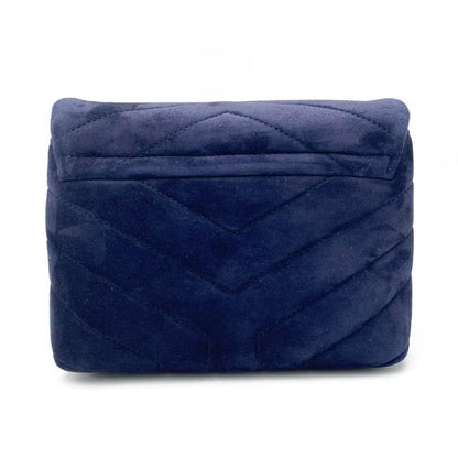 Saint Laurent Monogram Loulou Navy 2021 Blue Suede Leather Cross Body Bag - photo 5