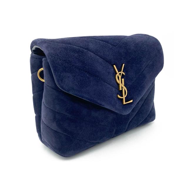 Saint Laurent Monogram Loulou Navy 2021 Blue Suede Leather Cross Body Bag - photo 6