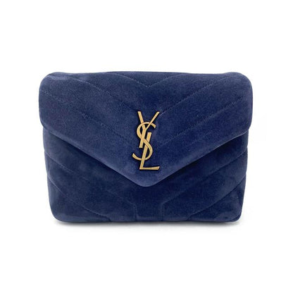 Saint Laurent Monogram Loulou Navy 2021 Blue Suede Leather Cross Body Bag - photo 8