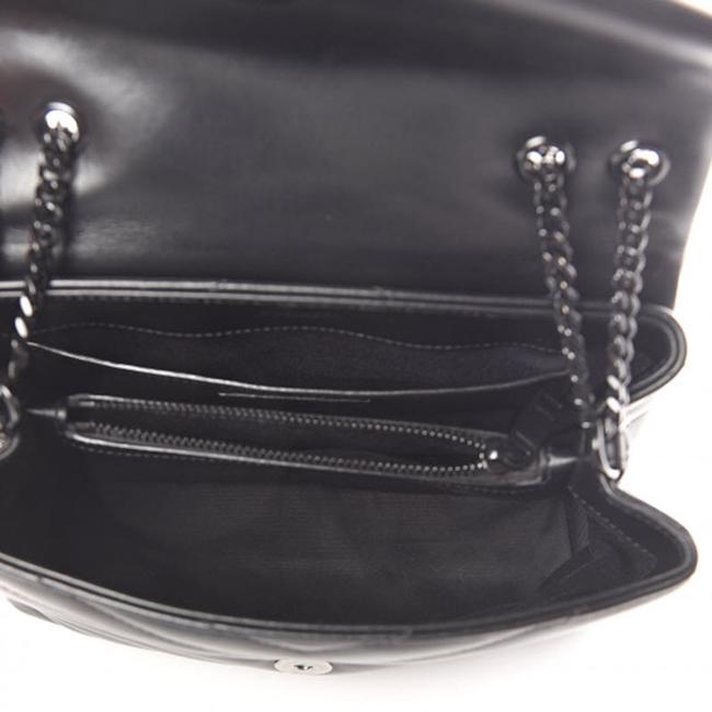 Saint Laurent Monogram Loulou Noir Calfskin Y Quilted Monogram Small Chain Satchel Black Leather Tote - image 3