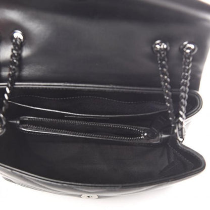 Saint Laurent Monogram Loulou Noir Calfskin Y Quilted Monogram Small Chain Satchel Black Leather Tote - image 3