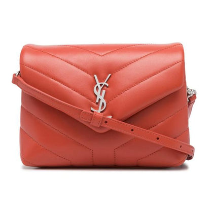 Saint Laurent Monogram Loulou Orange Leather Cross Body Bag - photo 1