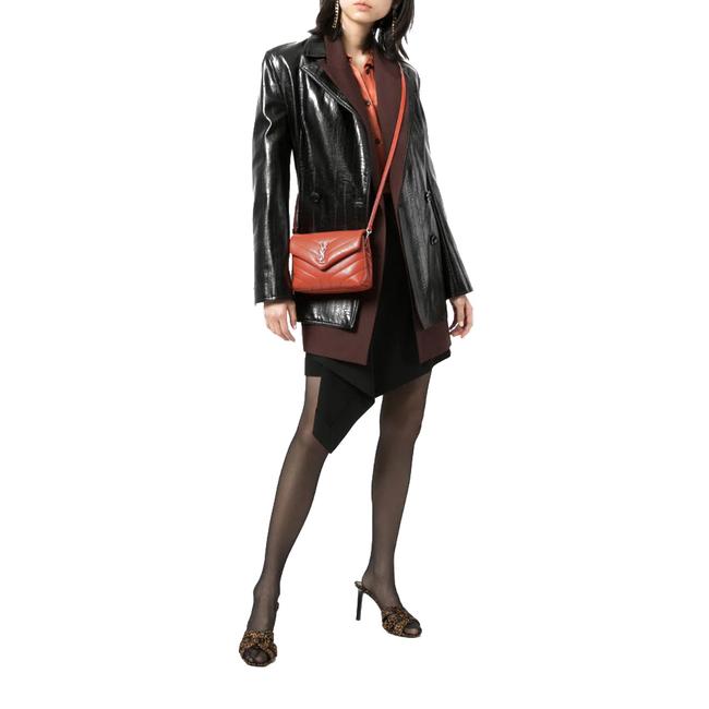 Saint Laurent Monogram Loulou Orange Leather Cross Body Bag - photo 2