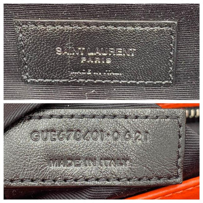Saint Laurent Monogram Loulou Orange Leather Cross Body Bag - photo 12