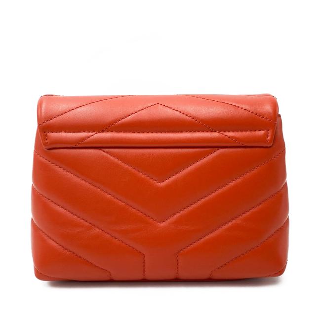 Saint Laurent Monogram Loulou Orange Leather Cross Body Bag - photo 6