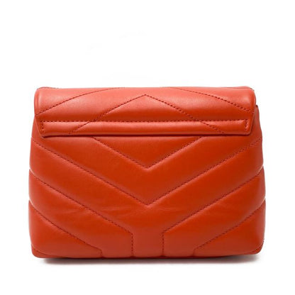 Saint Laurent Monogram Loulou Orange Leather Cross Body Bag - photo 6