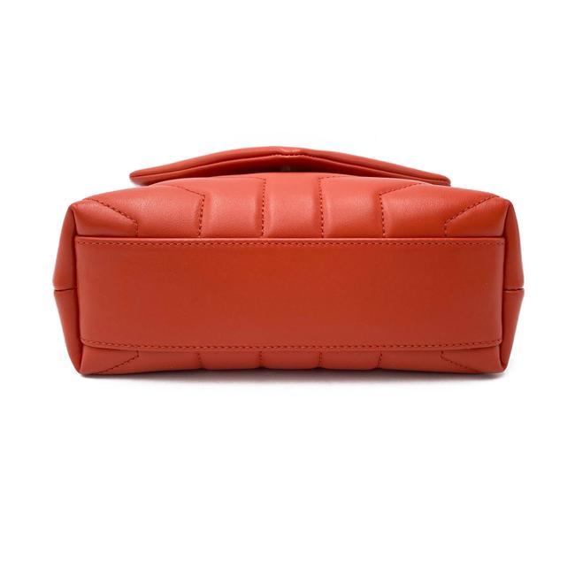 Saint Laurent Monogram Loulou Orange Leather Cross Body Bag - photo 9