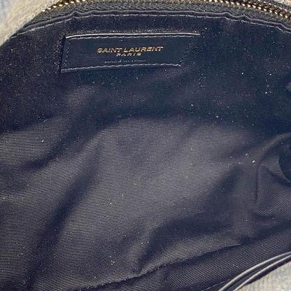 Saint Laurent Monogram Loulou Quilted Mini Puffer Monogram Chain Satchel Rodeo Blue Denim Shoulder Bag - image 9