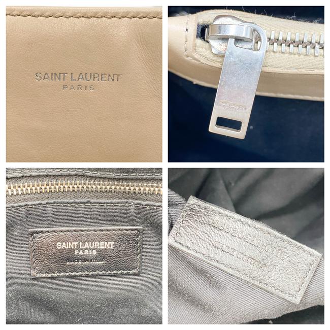 Saint Laurent Monogram Loulou Quilted Monogram Large Shopper Nude Powder Beige Calfskin Leather Tote - image 12