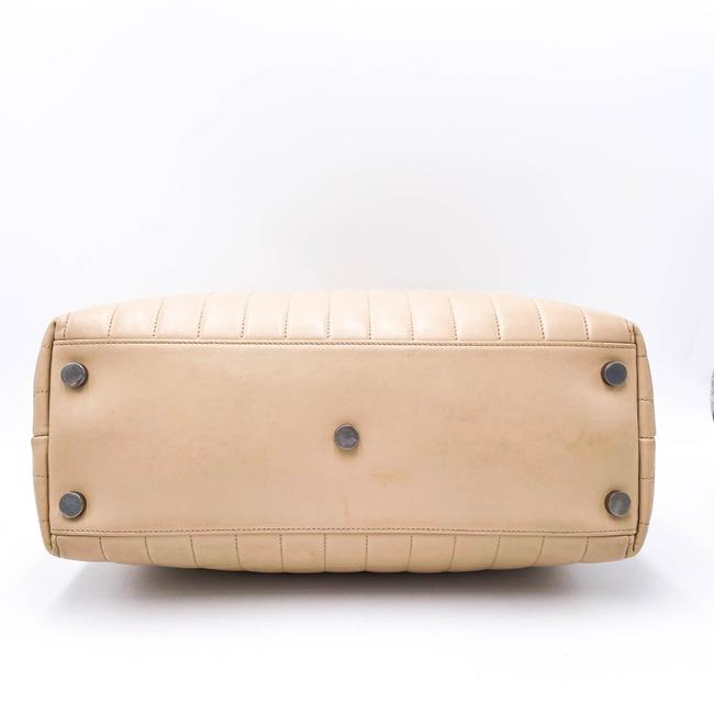 Saint Laurent Monogram Loulou Quilted Monogram Large Shopper Nude Powder Beige Calfskin Leather Tote - image 6