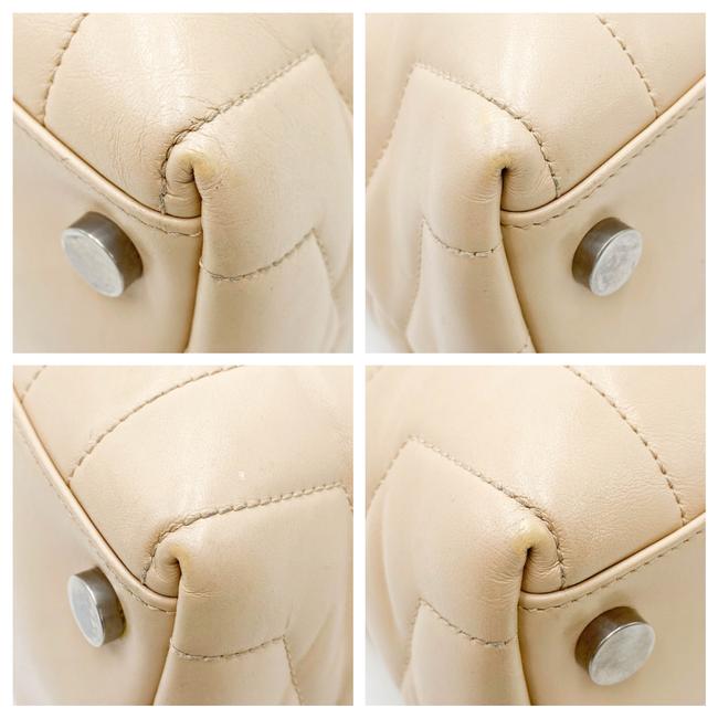 Saint Laurent Monogram Loulou Quilted Monogram Large Shopper Nude Powder Beige Calfskin Leather Tote - image 7