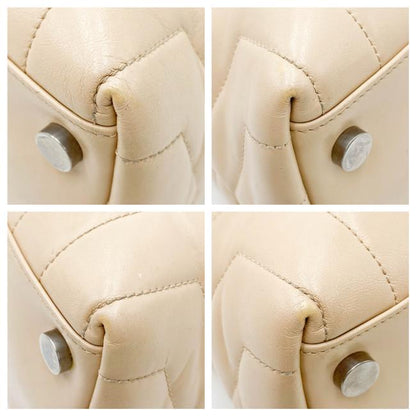 Saint Laurent Monogram Loulou Quilted Monogram Large Shopper Nude Powder Beige Calfskin Leather Tote - image 7