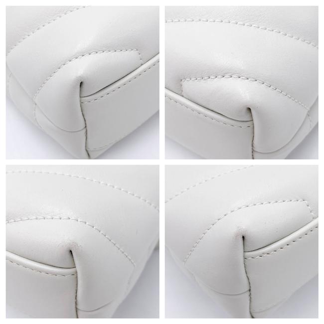 Saint Laurent Monogram Loulou Quilted Monogram Small Chain White Calfskin Leather Shoulder Bag - image 11