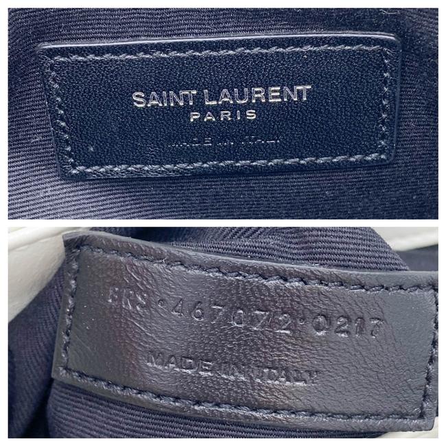 Saint Laurent Monogram Loulou Quilted Monogram Small Chain White Calfskin Leather Shoulder Bag - image 12