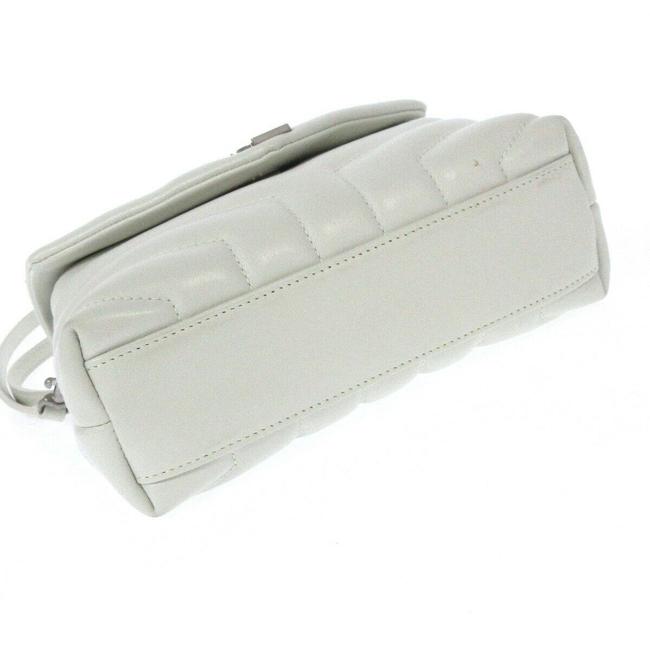 Saint Laurent Monogram Loulou Quilted Monogram Small Chain White Calfskin Leather Shoulder Bag - image 4