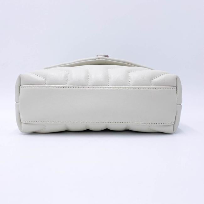 Saint Laurent Monogram Loulou Quilted Monogram Small Chain White Calfskin Leather Shoulder Bag - image 6