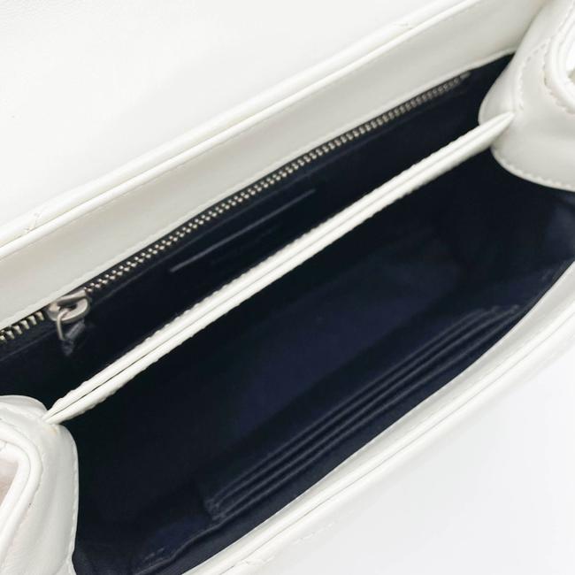 Saint Laurent Monogram Loulou Quilted Monogram Small Chain White Calfskin Leather Shoulder Bag - image 9