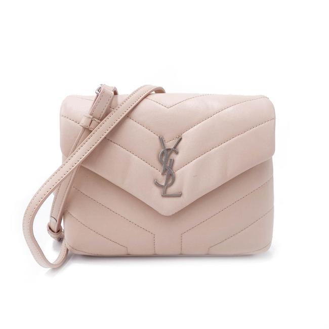Saint Laurent Monogram Loulou Quilted Monogram Tender Pink Calfskin Leather Cross Body Bag - photo 12