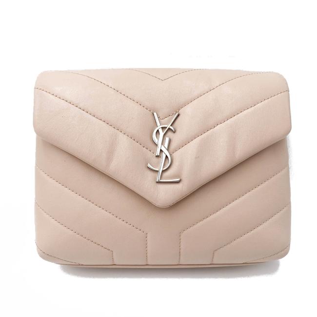 Saint Laurent Monogram Loulou Quilted Monogram Tender Pink Calfskin Leather Cross Body Bag - photo 3
