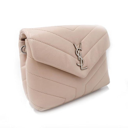 Saint Laurent Monogram Loulou Quilted Monogram Tender Pink Calfskin Leather Cross Body Bag - photo 4