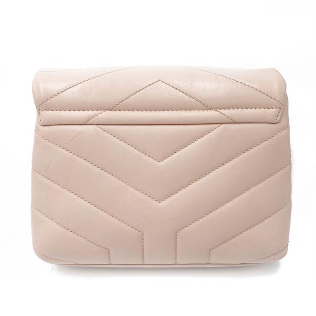 Saint Laurent Monogram Loulou Quilted Monogram Tender Pink Calfskin Leather Cross Body Bag - photo 5
