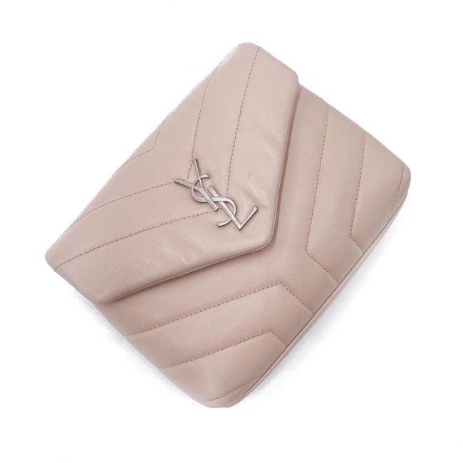 Saint Laurent Monogram Loulou Quilted Monogram Tender Pink Calfskin Leather Cross Body Bag - photo 7