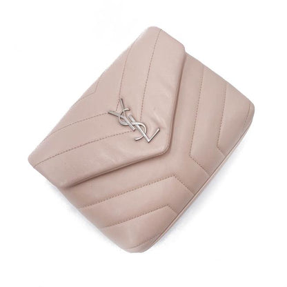 Saint Laurent Monogram Loulou Quilted Monogram Tender Pink Calfskin Leather Cross Body Bag - photo 7