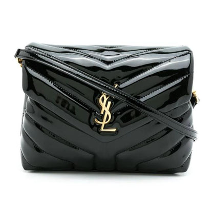 Saint Laurent Monogram Loulou Quilted Monogram Toy Black Patent Leather Cross Body Bag - image 1