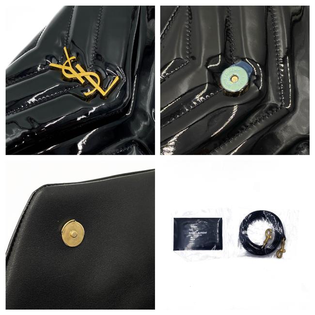 Saint Laurent Monogram Loulou Quilted Monogram Toy Black Patent Leather Cross Body Bag - image 11