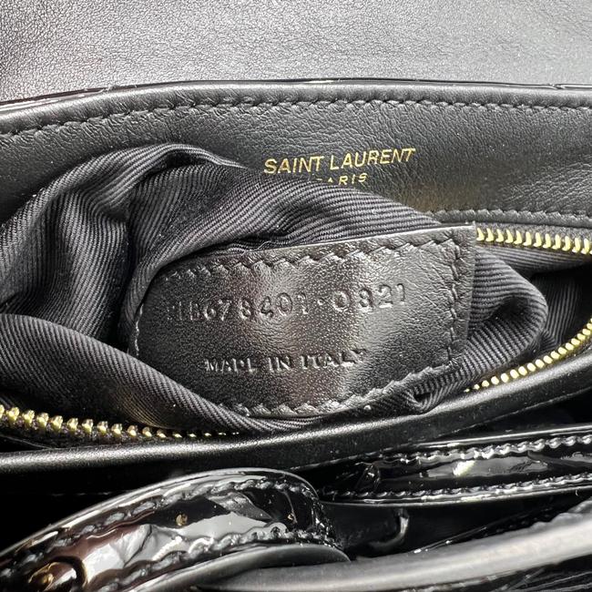 Saint Laurent Monogram Loulou Quilted Monogram Toy Black Patent Leather Cross Body Bag - image 12