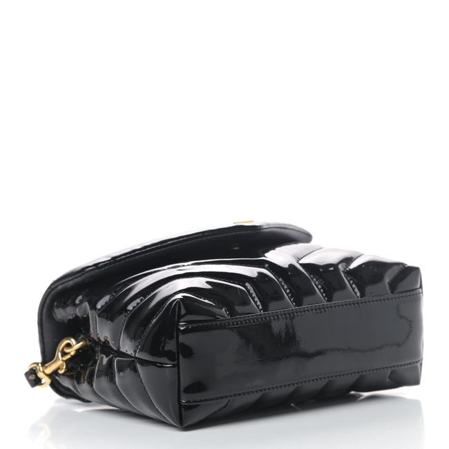 Saint Laurent Monogram Loulou Quilted Monogram Toy Black Patent Leather Cross Body Bag - photo 3