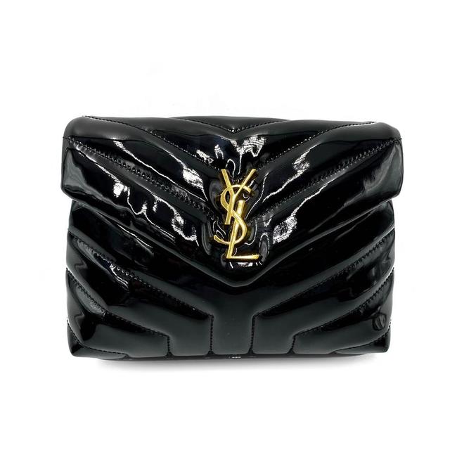 Saint Laurent Monogram Loulou Quilted Monogram Toy Black Patent Leather Cross Body Bag - image 3