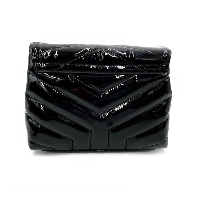 Saint Laurent Monogram Loulou Quilted Monogram Toy Black Patent Leather Cross Body Bag - image 5