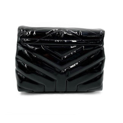 Saint Laurent Monogram Loulou Quilted Monogram Toy Black Patent Leather Cross Body Bag - image 5