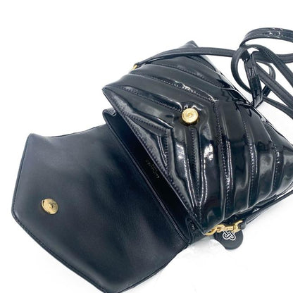 Saint Laurent Monogram Loulou Quilted Monogram Toy Black Patent Leather Cross Body Bag - photo 5