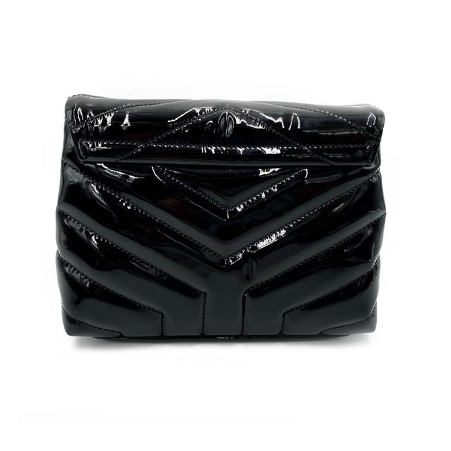 Saint Laurent Monogram Loulou Quilted Monogram Toy Black Patent Leather Cross Body Bag - image 6