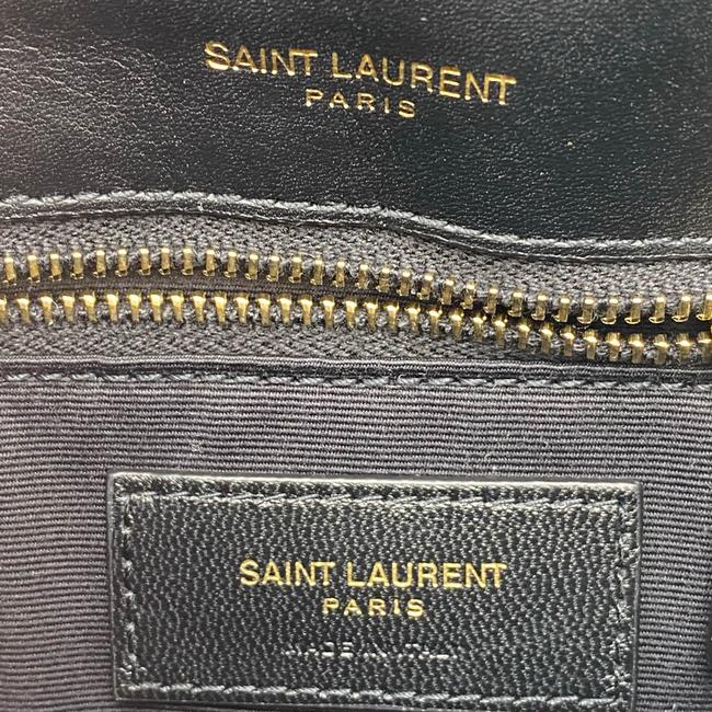 Saint Laurent Monogram Loulou Quilted Monogram Toy Black Patent Leather Cross Body Bag - photo 9