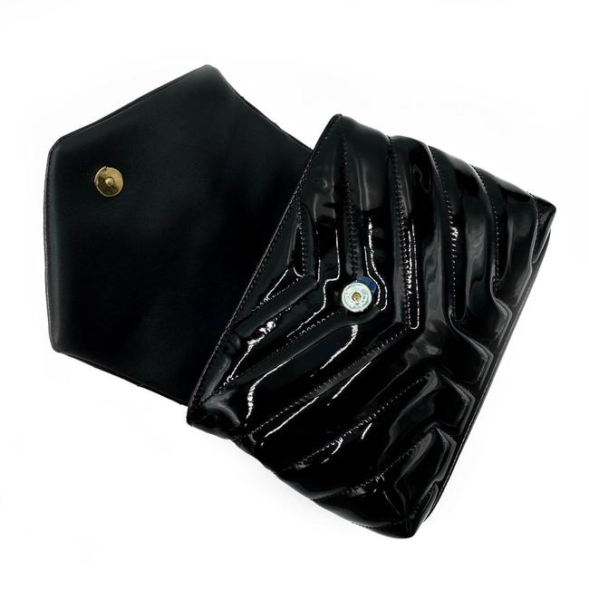 Saint Laurent Monogram Loulou Quilted Monogram Toy Black Patent Leather Cross Body Bag - image 9