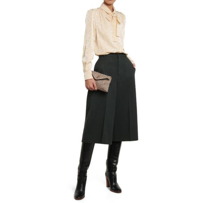 Saint Laurent Monogram Loulou Sintra Small Beige Tweed Clutch - photo 3