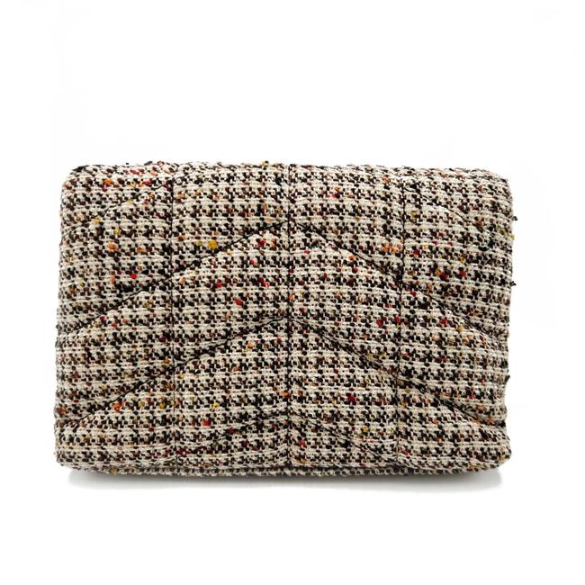 Saint Laurent Monogram Loulou Sintra Small Beige Tweed Clutch - photo 7