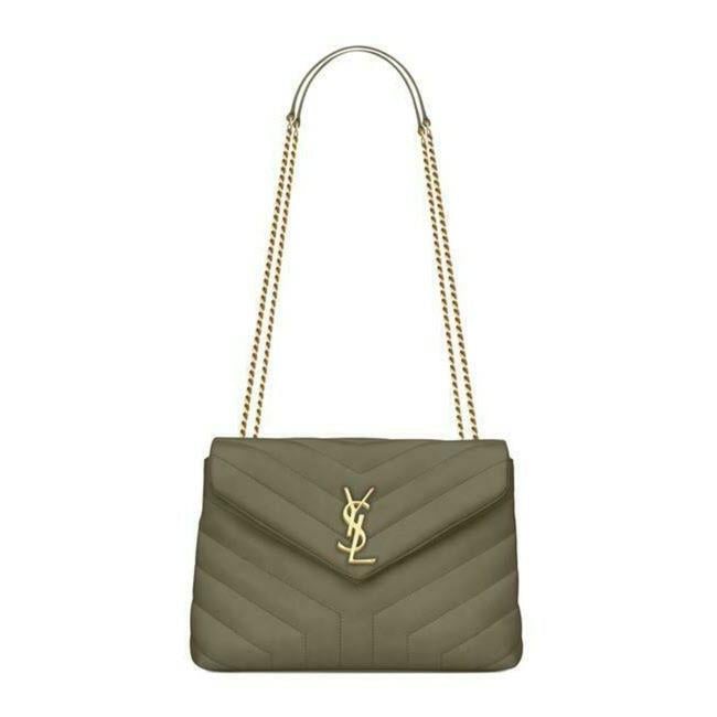 Saint Laurent Monogram Loulou Small Faggio Brown Leather Shoulder Bag - image 1