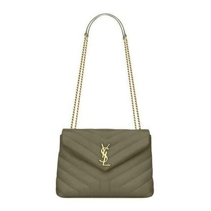 Saint Laurent Monogram Loulou Small Faggio Brown Leather Shoulder Bag - image 1