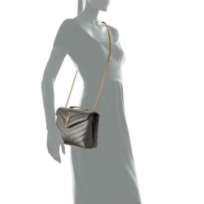 Saint Laurent Monogram Loulou Small Faggio Brown Leather Shoulder Bag - image 2