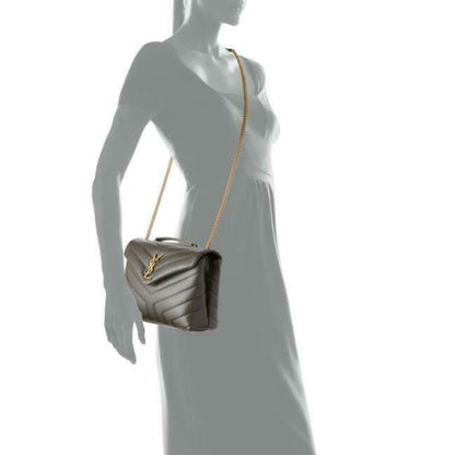 Saint Laurent Monogram Loulou Small Faggio Brown Leather Shoulder Bag - image 2